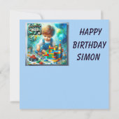 SIMON ~ Gelukkige verjaardag ~ Bouwstenen ~ (Achterkant)
