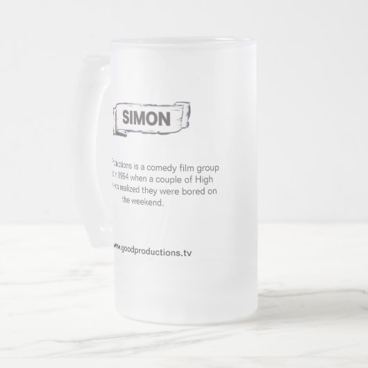 Simon GP Collectors Cup Matglas Bierpul (Voorkant links)