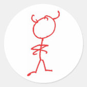 Simon Jester Ronde Sticker (Voorkant)