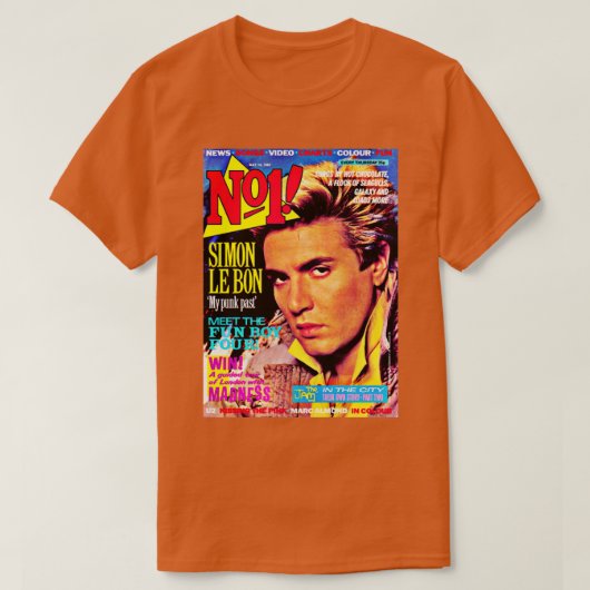 Simon Le Bon Duran Duran T-shirt (Design voorkant)