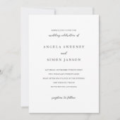 Simon Simple Elegant Wedding Kaart (Voorkant)