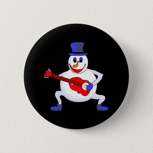 Simon The Snowman Ronde Button 5,7 Cm (Voorkant)