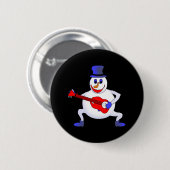 Simon The Snowman Ronde Button 5,7 Cm (Voorkant /achterkant)