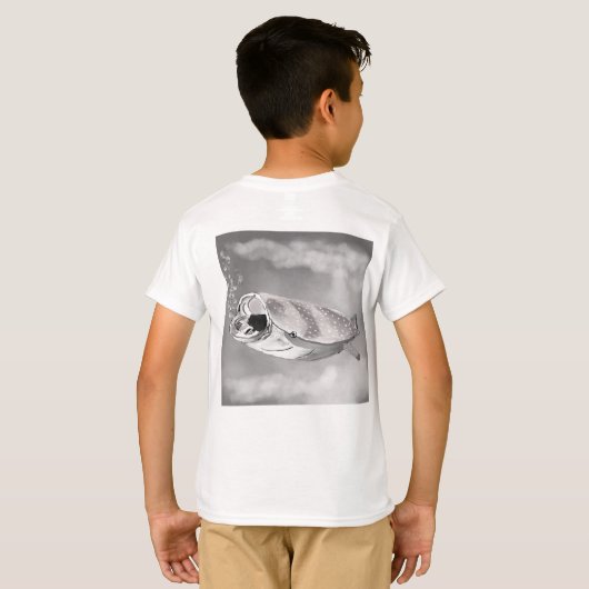 Simon The Whale Shark T-shirt (Achterkant volledig)