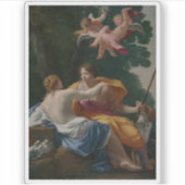 Simon Vouet - Venus en Adonis Sticker (Voorkant)