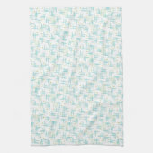 Simon zegt: - in het Blauwgroen Nifty Theedoek (Verticaal)