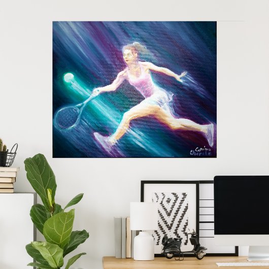 Simona Halep Poster (Thuiskantoor)