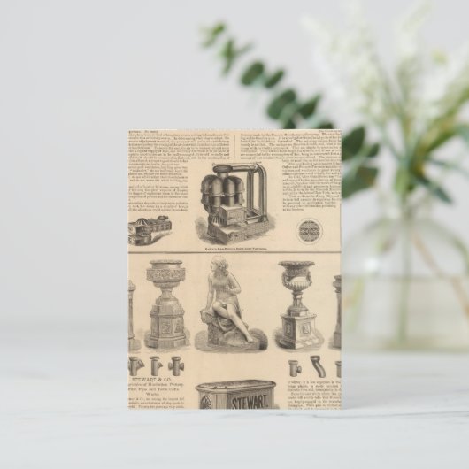 Simonds Manufacturing Company Stewart Briefkaart (Staand voorkant)