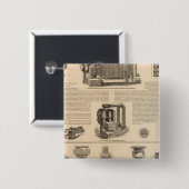 Simonds Manufacturing Company Stewart Vierkante Button 5,1 Cm (Voorkant /achterkant)