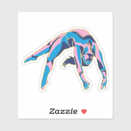 Simone Biles GOAT backflip Olympische Spelen 2024  Sticker (Vel)