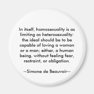 Simone de Beauvoir citaat Magneet
