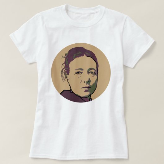 Simone de Beauvoir T-shirt (Design voorkant)