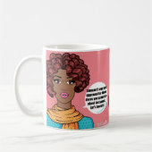 Simone geeft Jackie Airline Glitch 101 Koffiemok (Links)