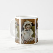 Simone in een Witte Bonnet Koffiemok (Voorkant links)