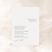 Simone Minimal Modern Wedding Kaart