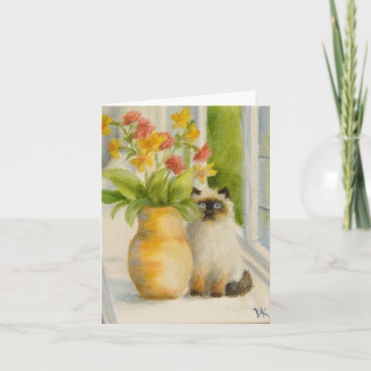 "Simone" notakaart door Deborah Ann Klenzman Kaart (Voorkant)