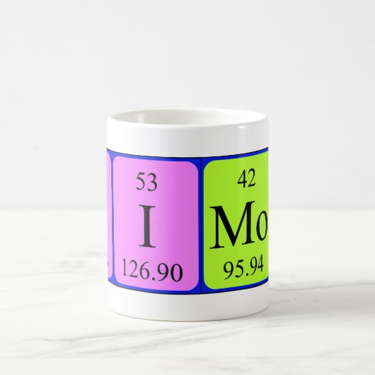 Simone periodieke lijstnaam mok (Center)