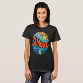 Simone Sunset Simone Groovy Tie Dye T-shirt (Voorkant volledig)