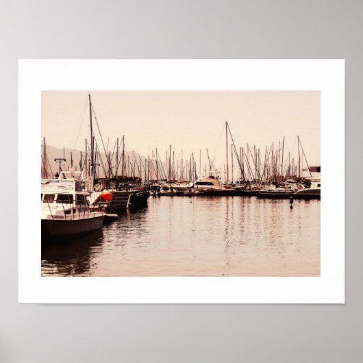 Simon's Town Haven Schepen Jachten Kaapstad Poster (Voorkant)