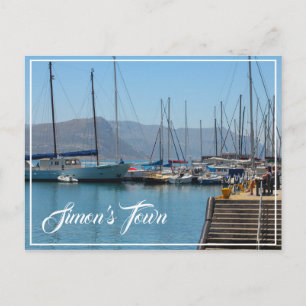 Simon's Town Navy Harbor South Africa Briefkaart