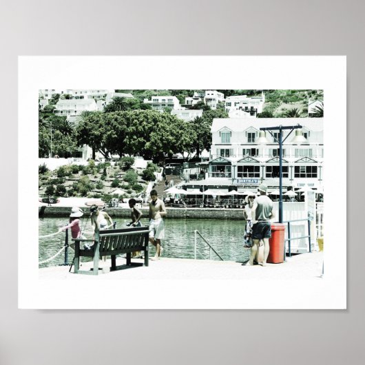 Simon's Town Navy Harbour Kaapstad Poster (Voorkant)