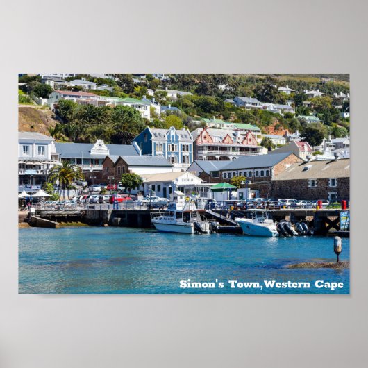 Simon's Town ,Westerne Kaapverdië ,Zuid-Afrika Poster (Voorkant)