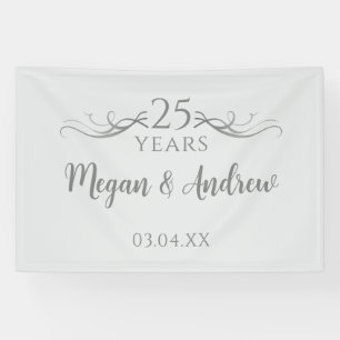 Simpel aangepast script 25e trouwdag spandoek