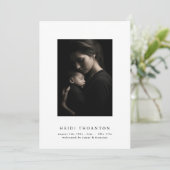 SIMPEL | baby border foto baby geboorte Aankondiging (Staand voorkant)