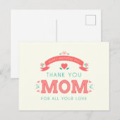Simpel bedankt, mama Moederdag | BRIEFKAART (Voorkant / Achterkant)