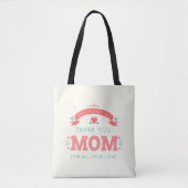 Simpel bedankt, mama Moederdag | CANVAS TAS (Voorkant)