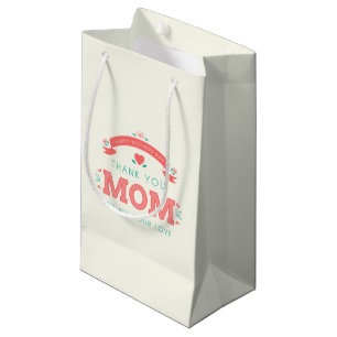 Simpel bedankt, mama Moederdag Gift Bag Klein Cadeauzakje