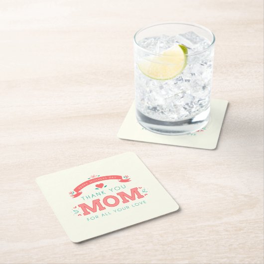 Simpel bedankt, mama Moederdag | ONDERZETTER (Insitu)