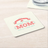 Simpel bedankt, mama Moederdag | ONDERZETTER (Schuin)