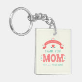Simpel bedankt, mama Moederdag | SLEUTELHANGER (Voorkant Links)