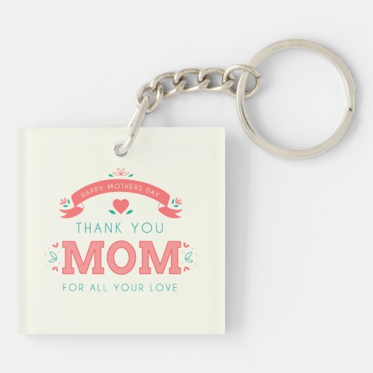 Simpel bedankt, mama Moederdag | SLEUTELHANGER (Achterkant)