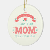 Simpel bedankt, mama Moederdag | Versiering Keramisch Ornament (Links)