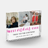 Simpel Beste Moeder Ooit Script Hot Pink 3 Fotoblokken (Links)