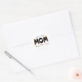 Simpel Beste Moeder van de Wereld Moederdag Callig Ronde Sticker (Envelop)