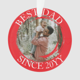 Simpel Beste Papa Vrolijk Kerstfeest Ornament