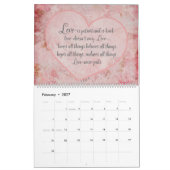 Simpel Bijbeltekst Bloemencalender Kalender (Feb 2027)