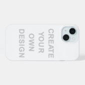 Simpel - Creëer die van jezelf iPhone 15 Case (Achterkant horizontaal)