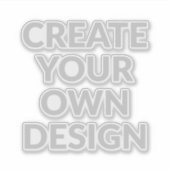 Simpel - Creëer die van jezelf Sticker (Voorkant)