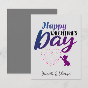 Simpel Cute Hart Fijne Valentijnsdag Stel