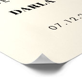 Simpel, elegant & chic Welkom op de avond voor het Poster (Hoek)