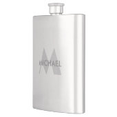 Simpel Elegant Monogram en Naam Flacon (Links)