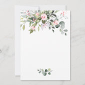 Simpel Elegante Eucalyptus Bruids Shower Kaart (Achterkant)