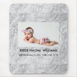 Simpel Elegante Foto van Cute Baby Meisje Muismat