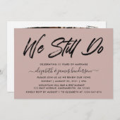 Simpel Elegante Hernieuwing van Geloften Kaart (Voorkant / Achterkant)