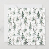 Simpel Elegante Kerstboom Kerstgroet Feestdagenkaart (Achterkant)