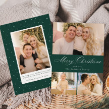 Simpel Elegante Prettig Kerstfeest Groen 4 Foto